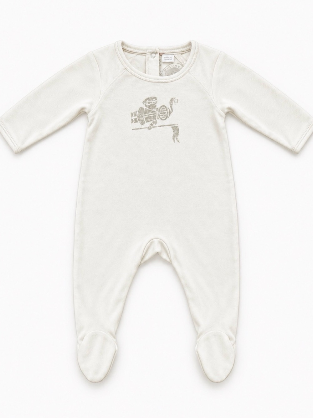 Burberry Baby Ivory Footed Romper 6M / 67cm